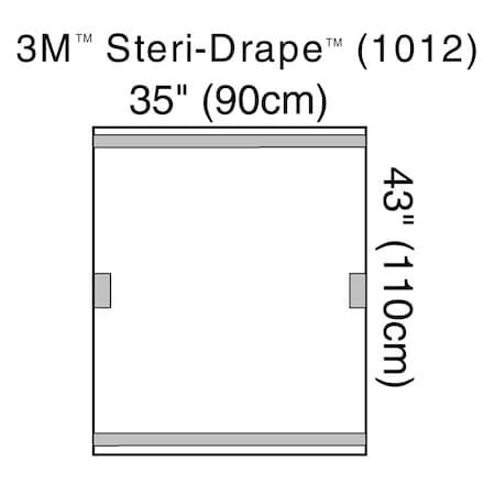 3M Steri-Drape Fluoroscope Cover, Sterile, Transparent Plastic, Disposable, 35 x 43 Inch, 10PK 1012