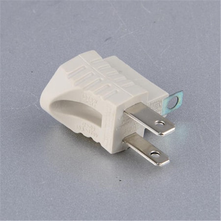Upgrade Plug Adapter, Grounded, 1-15R, White, 25 PK UP2742584