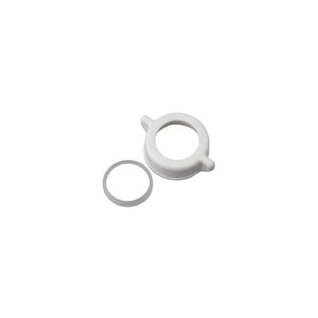 Master Plumber Slip Joint Nut & Washer, White Plastic, 1.25-In. OD Tube 823-609