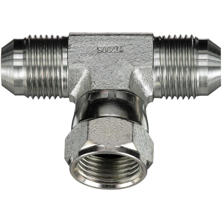 Gates Male JIC 37 Flare on Run to Male JIC 37 Flare Bulkhead - Tee SAE to SAE G60470-1212