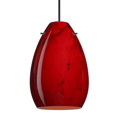 Besa Lighting Besa Pera 6 Pendant, Magma, Black Finish, 1x 50W MAX GY6.35 Base 1XT-1713MA-BK