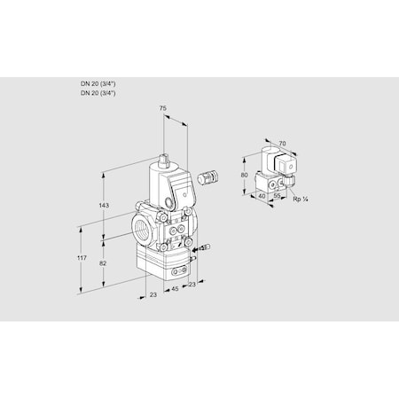 Honeywell Kromschroder VAG120R/NWAE KS88000907