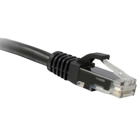 Enet Cat6 Black 1 Foot Patch Cable w/ Snagless Molded Boot (Utp) C6-BK-1-ENC