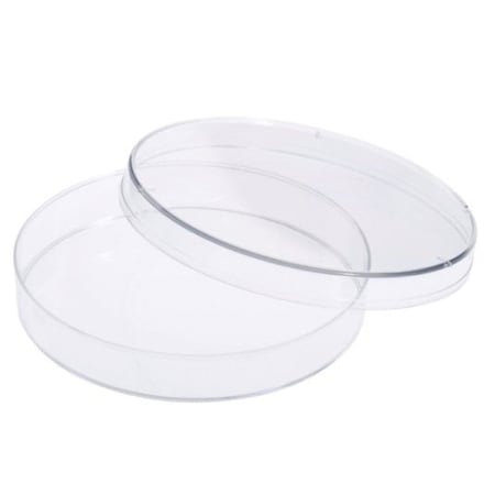 Vistalab CELLTREAT Disposable Petri Dishes, 100mm x 15mm, 20 per sleeve, 500 per case, 500PK 400200