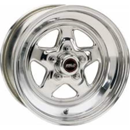Weld Racing 15 x 10 in. 5 x 4.75 in. Bolt Circle 4.5 in. Back Spacing 15 lbs Pro Star Polished Wheel WEL96-510278