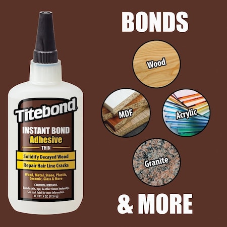 Titebond 2 Oz. Instant Bond Thin Viscosity CA Wood Glue 6201