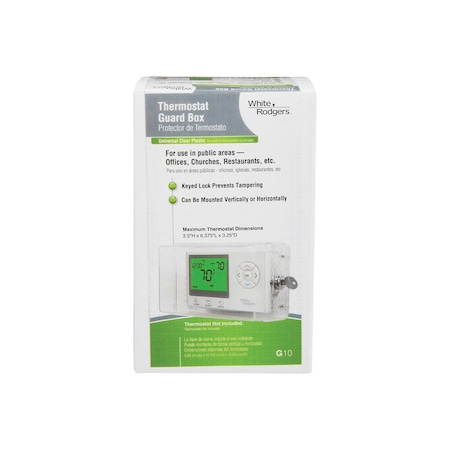 White-Rodgers Thermostat Guard Box Heating and Cooling Lever Clear G10