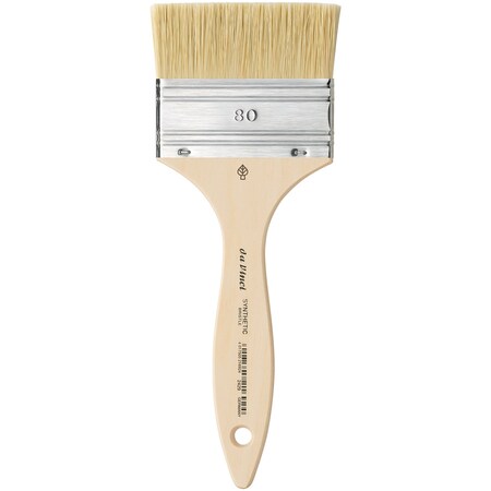 Da Vinci SYNTHETIC Mottler Brush, Synthetic Hog, Acrylic & Oil, Flat, Series 2429, Size 80 VA-2429_80