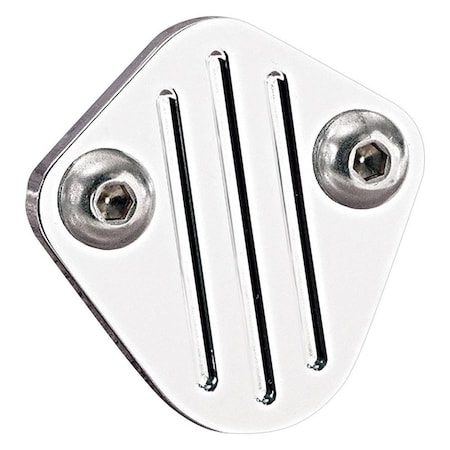 Billet Specialties 41220 Polished Fuel Pump Block Off for Big Block Chevy BSP41220