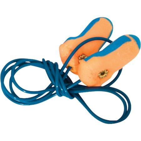 Honeywell Howard Leight Metal Detectable T-Shape Disposable Soft Polyurethane Foam Corded Ear Plugs, NRR 33, 1250PK LT-5-30