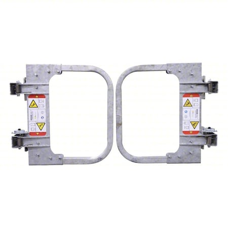 Ps Industries Double Door Metal, Gray, 21", Galvanized LSGPSD-3040-GAL