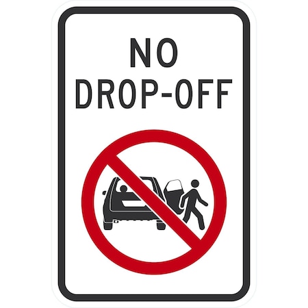 Lyle No Drop-off with Graphic, 12x18, High Intensity Prismatic, White G-4145-HI_12x18