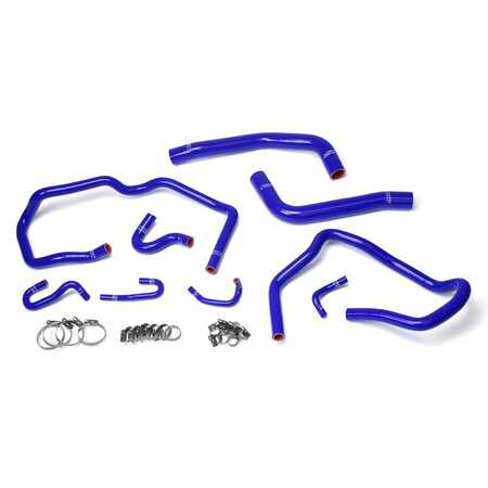 Hps Performance High Temp Reinforced Silicone Radiator and Heater Coolant Hose Kit, Blue,  57-1611-BLUE