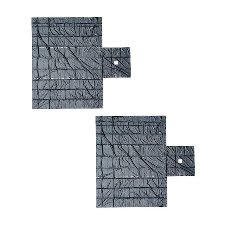 Mytee Products Superlight 14oz Lumber Tarp 20x27 6ft Drop - Black, 2PK SLLT6FTx2