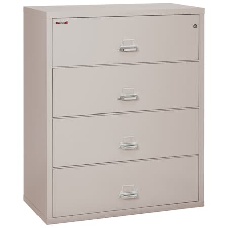 Fireking 4 Drawer, 1 Hr Fire & Impact Rated, 44" Wide Lateral Platinum 4-4422-CPL