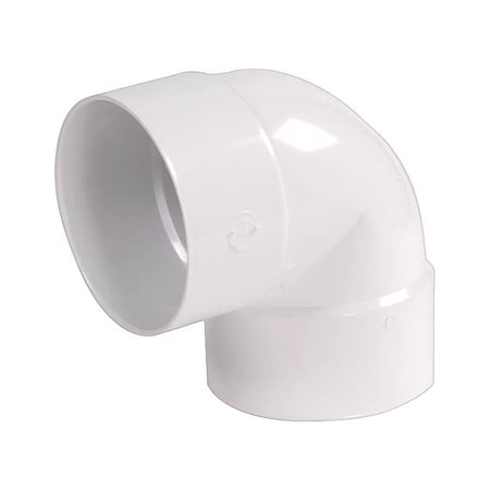 Plastic Trends NDS Schedule 35 6 in. Hub each X 6 in. D Hub PVC Elbow 1 pk 6P02
