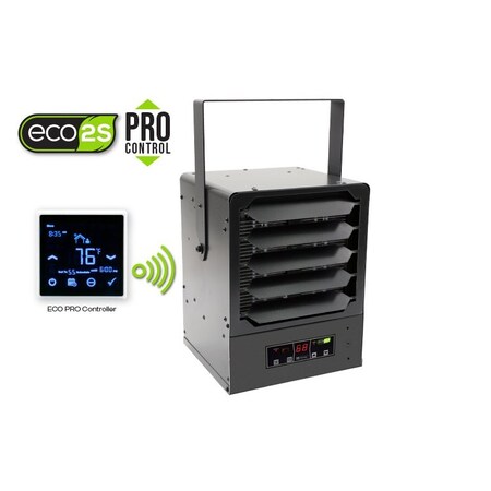 King Electric KBP ECO2S 2-STAGE UNIT HEATER 208V 5000W 1 PH, PRO CONTROLLER & BRKT KBP2005-1-MB-ECO2S-PRO