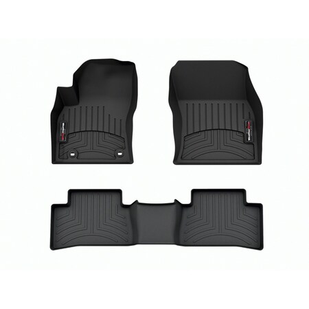 Weathertech Black, Front and Rear Floorliners 441830-1-2