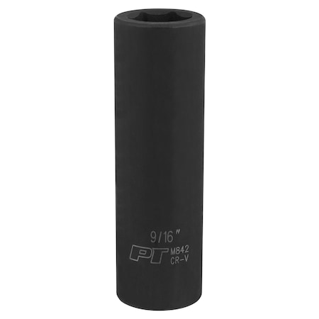 Performance Tool 1/2 In Dr. Deep Impact Socket 9/16 In Socket Dp Imp 9, M842 M842