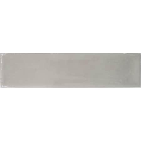 Emser Tile Raku 3''x12'' Glossy Silver Ceramic Wall Tile W/ Hand Glazed Inverted Visual, 6.29 Sq. Ft./Case W32RAKUSI0312P26