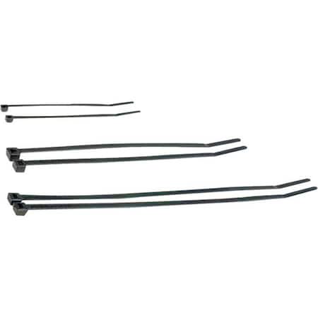 Install Bay Cable Tie, 4 in L, Black, 18 lb Strength, 100 PK BCT4