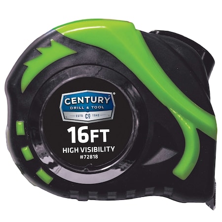 Century Drill & Tool High Visibility Tape Measure 72818