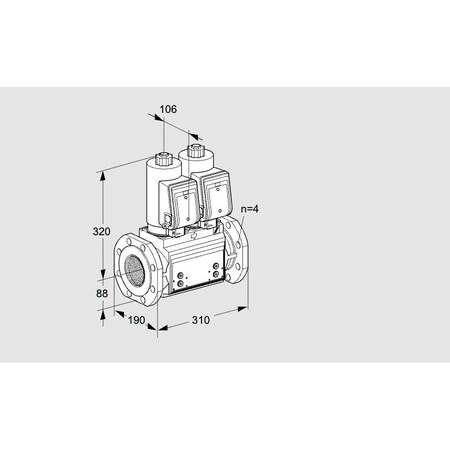 Honeywell Kromschroder VCS7T80A05NNWSRB/PPPP/PPPP KS88206670