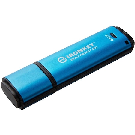 Kingston IronKey Vault Privacy 50 Series 64GB USB 3.2 (Gen 1) Type C Flash Drive IKVP50C/64GB