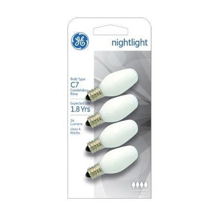Current Ge4Pk 4W Wht Night Bulb 20573