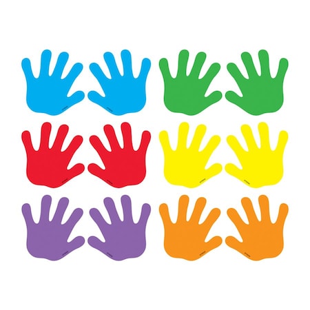 Trend Enterprises Handprints Mini Accents Variety Pack, 36 Pieces, PK6 T10831