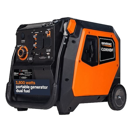 Generac Portable Generator, Gasoline/Propane, Electric Start, 120V AC 8944