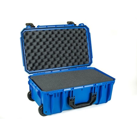 Seahorse 830 Carry On Wheeled Case with Foam- Blue 830FBL300
