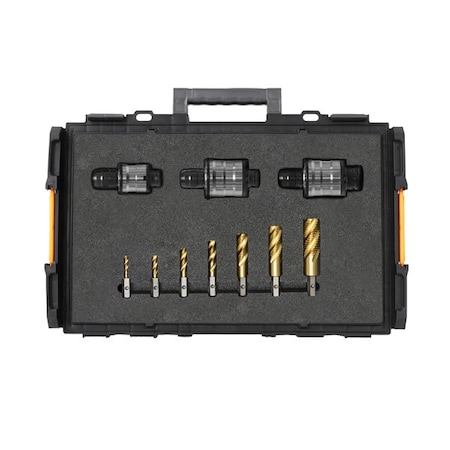 Versadrive Impact Wrench Clutched Adapter Set - 3 Adapters , 5/16, 1in Spiral Flute Taps 131000-INSET1