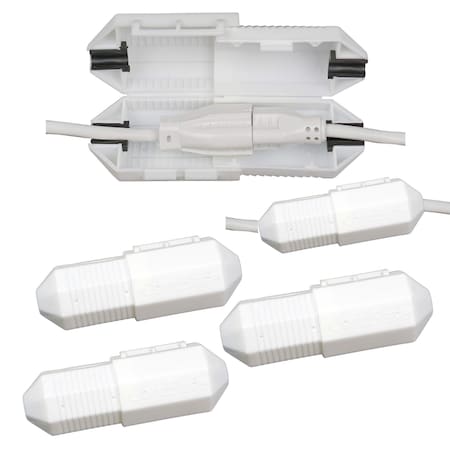 Cordsafe CordSafe PLUS Extension Cord Connection Protector, Weather-Resistant Plug Cover, Fits 18-12 AWG Extension Cords, Made in USA, White, 3-Pack 2460-3