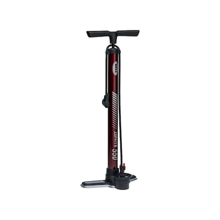 Bell Sports Schrader/Presta Valve 100 PSI Bicycle Floor Pump with Gauge Maroon 7152767