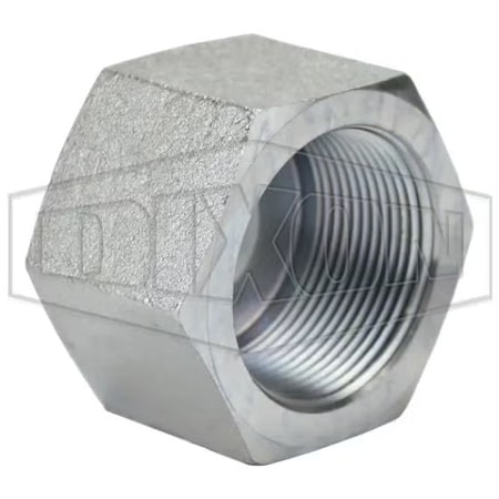 Dixon Hex Cap, 1-1/2-11-1/2 Nominal, FNPT, Steel, Domestic 5406C-24