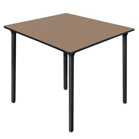 Regency Square Kee Large Breakroom Table, 48 in W, 48 in L, Noble Oak TBF4848NOBK