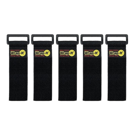 Wrap-It Storage Storage Strap, 9 in L, Fastening Method: Hook and Loop, 5PK 705-09B