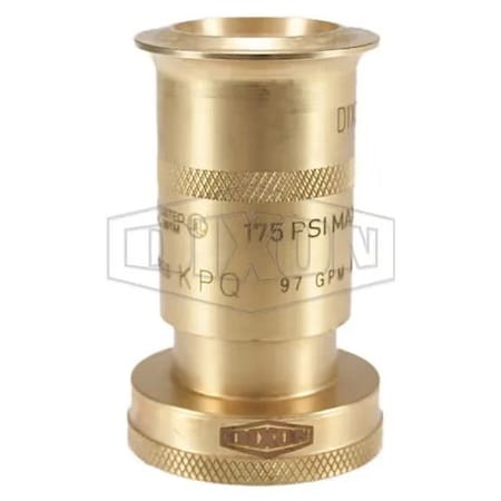 Dixon Rack Nozzle, 1-1/2 in Inlet, Brass Body, Domestic BRN150
