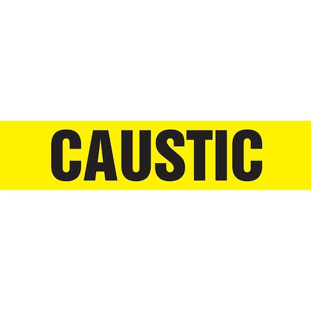Accuform ASME ANSI PIPE MARKER CAUSTIC RPK185SSH