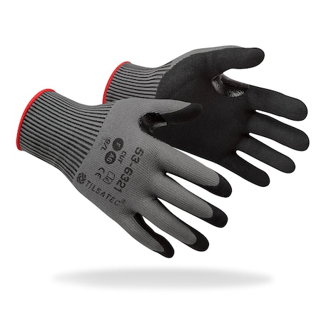 Tilsatec Knit Gloves, Cut-Resistant, Dipped, PR 53-6321-08