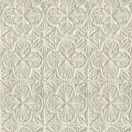 Chesapeake Karachi Aqua Wooden Damask Wallpaper 3125-72335