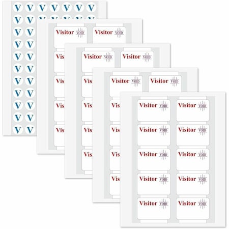 C-Line Products C-Line Time's Up Self-Expiring Visitor Badge, One Day Badge, 3in x 2in, White, 100/Box 97004