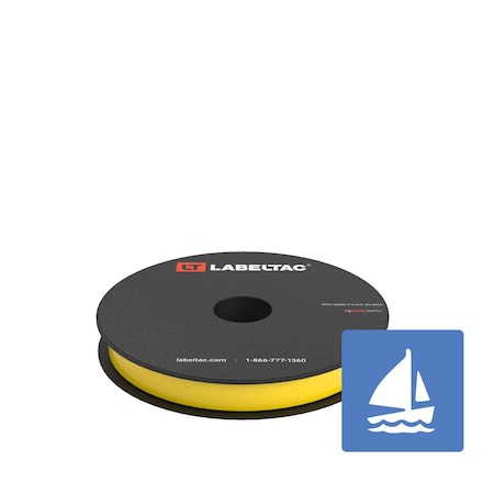 Labeltac Marine Supply 0.5in x 150ft LT4/Pro X, Yellow LT0501MN