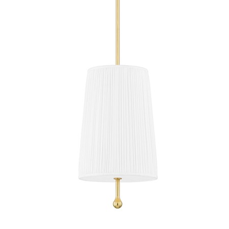 Mitzi Adeline 1 Light Pendant 9.5 In. Aged Brass H748701-AGB