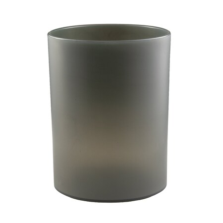 Hapco Elmar Serenity Collection 8 Qt. Round Wastebasket, Smoke, 6PK SC108SMOKE