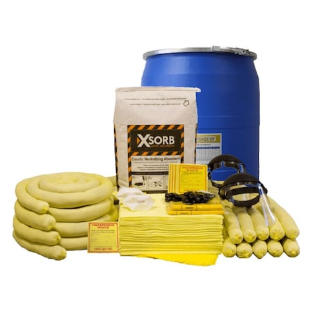 Xsorb Spill Kit, Caustic Neutralizer, 55 gal. XKD550B
