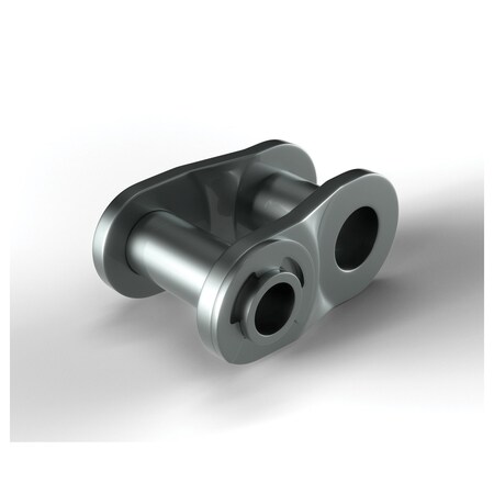 Hkk Chain Hollow Pin Offset Link, #80 chain, 1 in Pitch, 0.318 in ID x 0.446 in OD Pin RC080HPSHL1