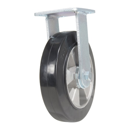 Vestil Rubber Rigid Caster 8 In. Diameter x 2 In. Width 881 Lb. Capacity Black/Gold CST-VE-8X2MRA-R