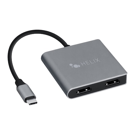 Helix ProSeries USB Connect 4-in-1 USB-C Adapter with Dual HDMI, USB-C, and USB-A 3.0 ETHHUB4
